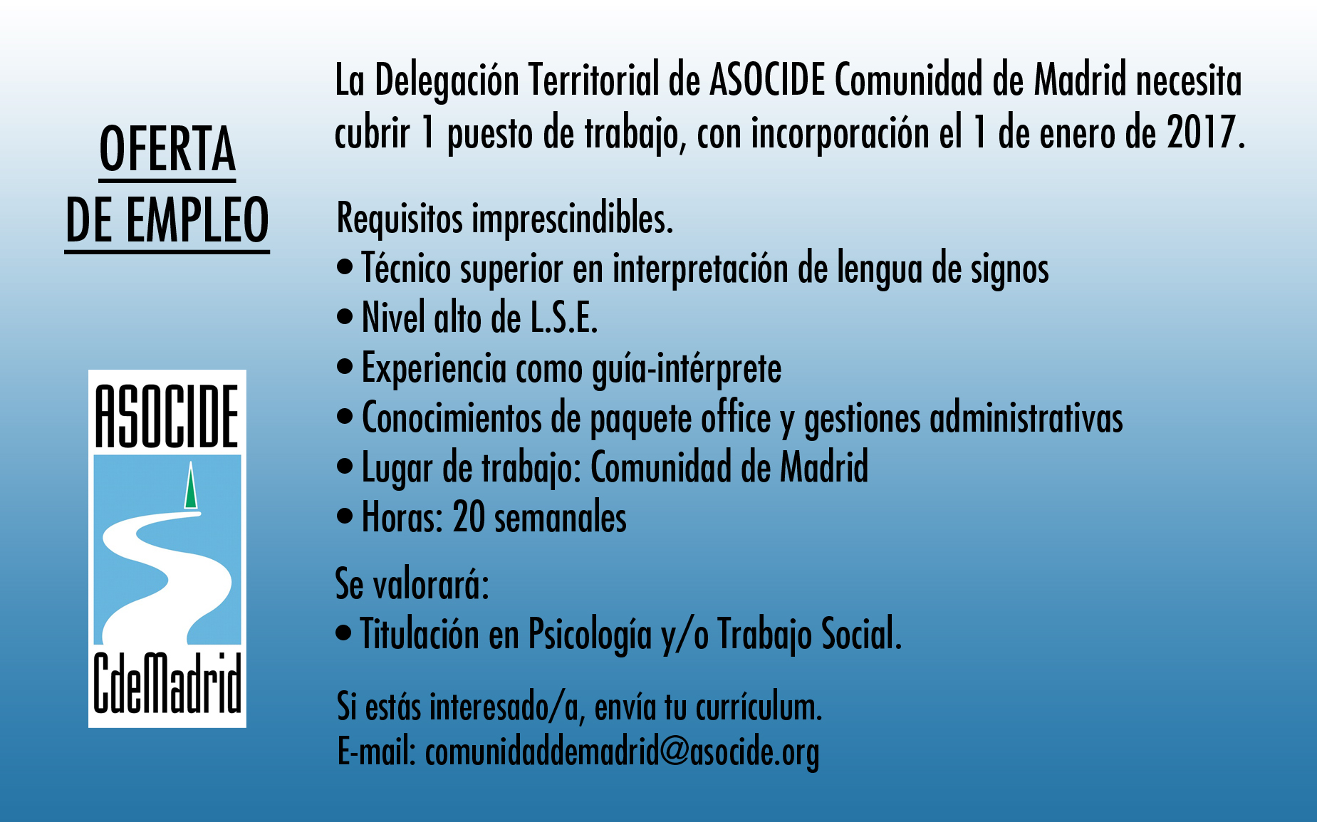 ofertas de trabajo en madrid